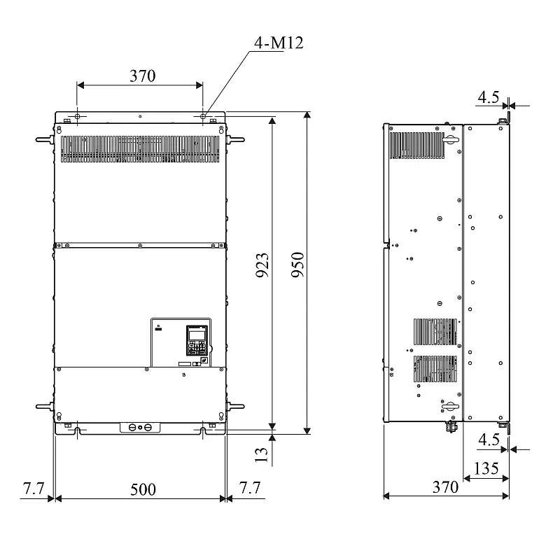frekvenční měnič 185kW, typ CIMR-AC4A0414AAA